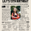 13th birthday newspaper australia