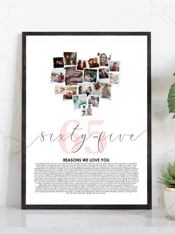 65 reasons we love you print