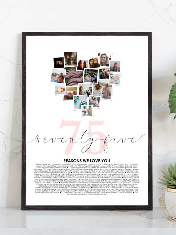 75 reasons we love you print