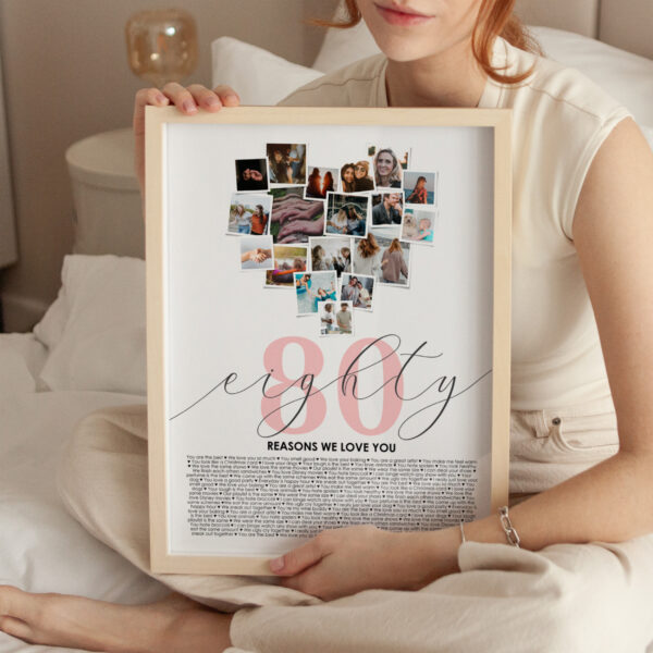 80 reasons why we love you print