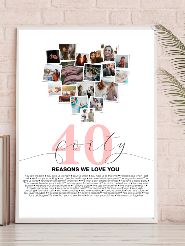 40 reasons why we love you print