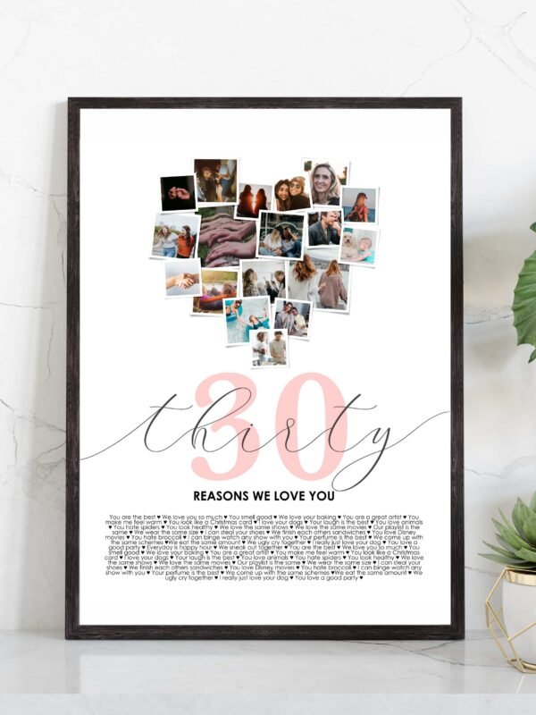 30 reasons we love you print