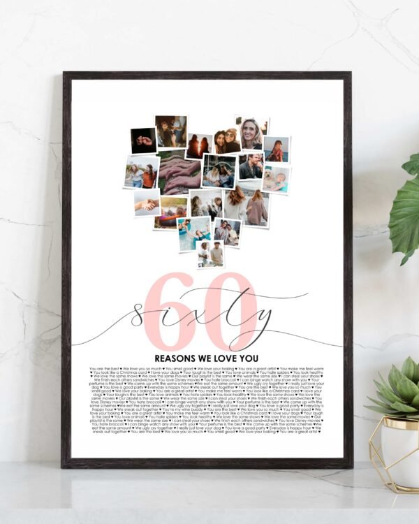 60 reasons we love you print