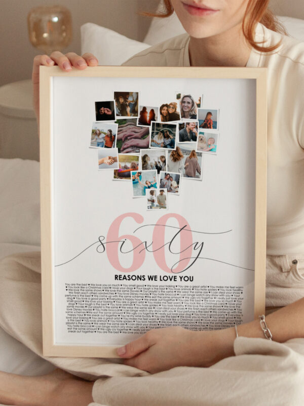 60 reasons we love you print