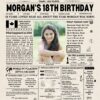 18th Birthday Newspaper Canada