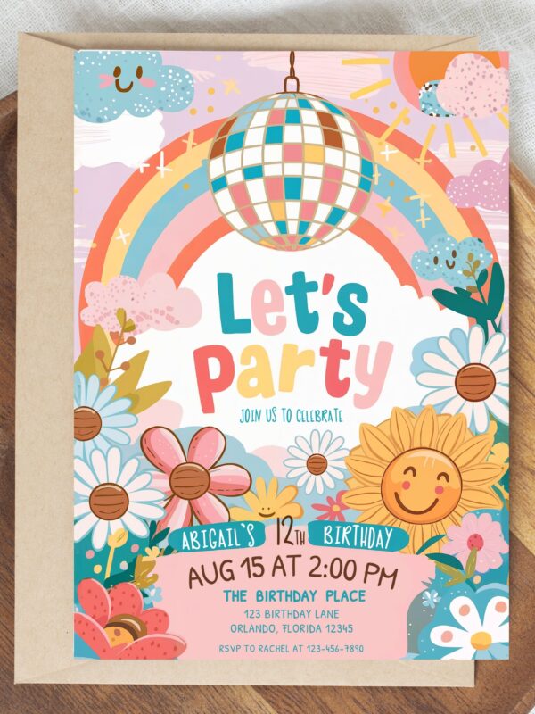 Groovy Birthday Invitation