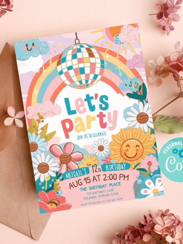 Groovy Birthday Invitation