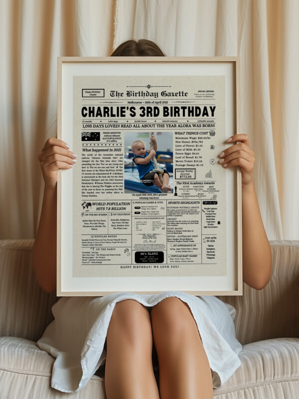 australia birthday newspaper