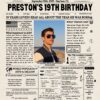 19th Birthday Newspaper