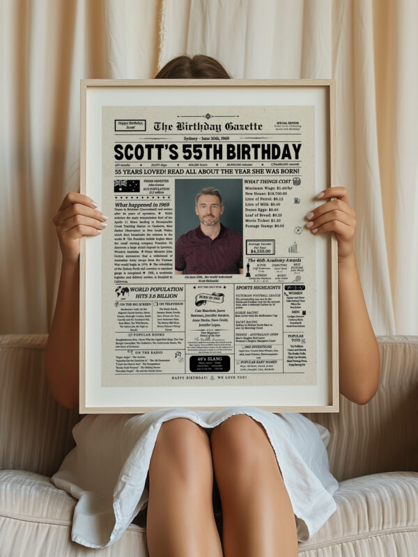 australia birthday newspaper