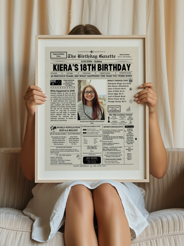 australia birthday newspaper