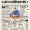 85th Birthday Newspaper Canada