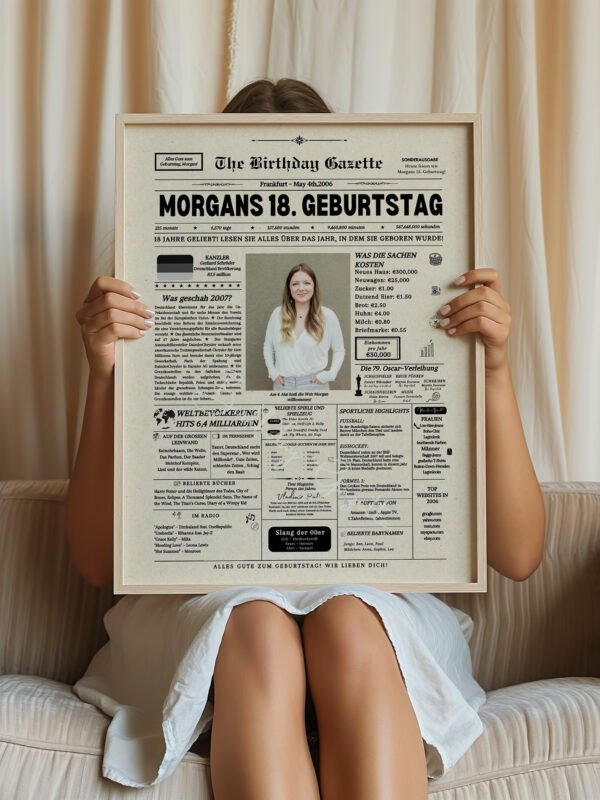 18th Birthday Newspaper Germany