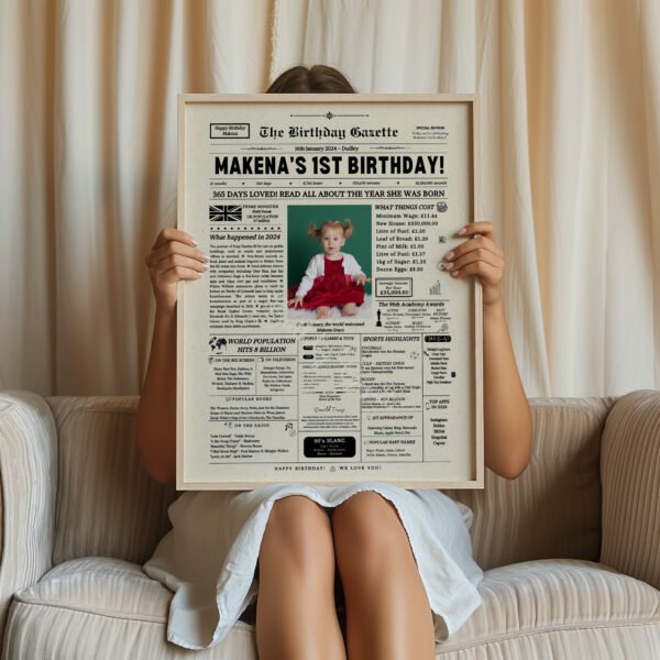 1st Personalized Birthday Newspaper UK