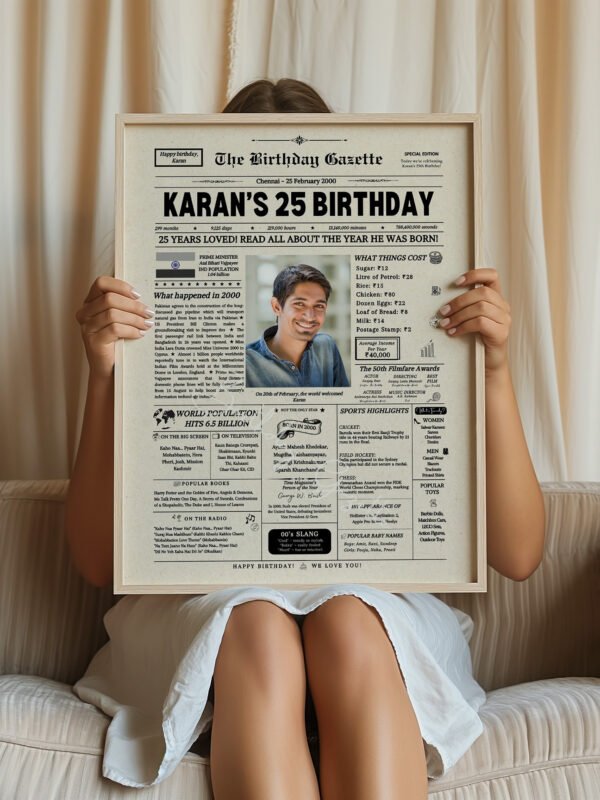 25th Birthday Newspaper India