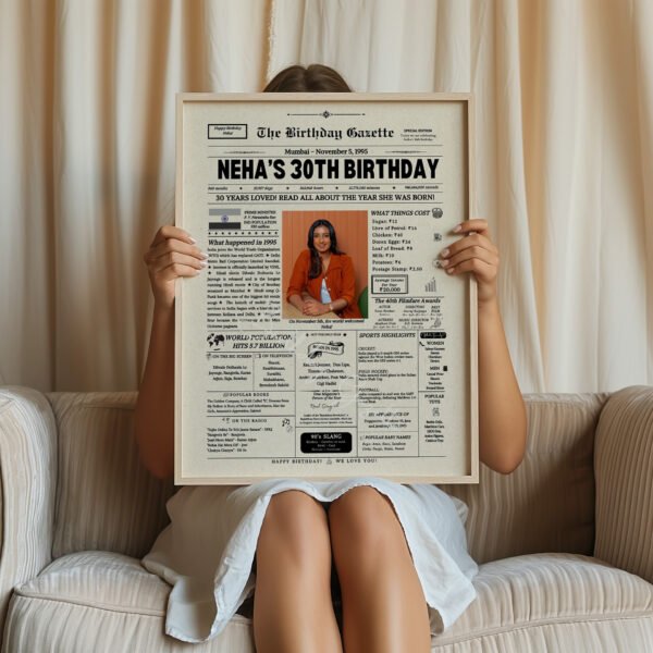 30th Birthday Newspaper India