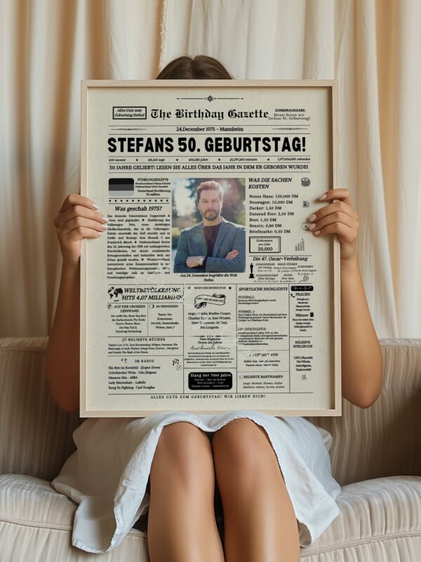 50th Birthday Newspaper Germany