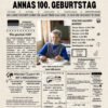 100th birthday newspaper germany