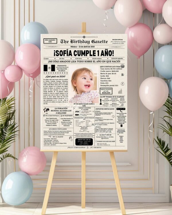 1st Birthday Newspaper Mexico