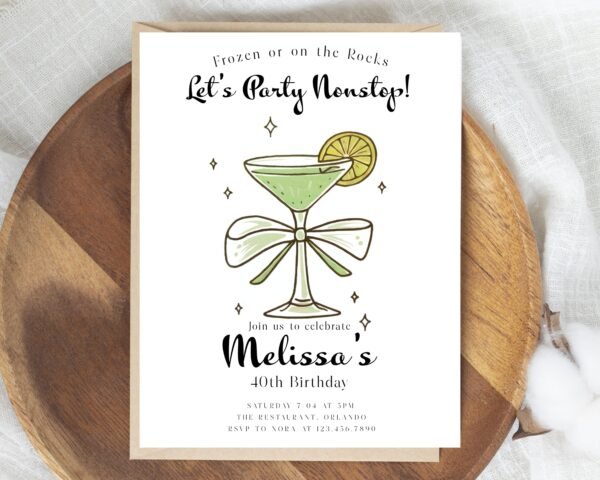 Margarita Birthday Invitation