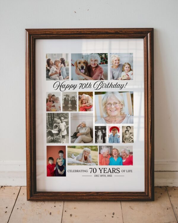 70 Birthday Photo Collage