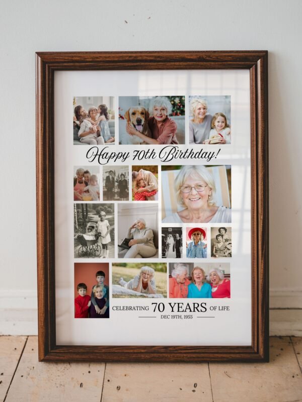 70 Birthday Photo Collage