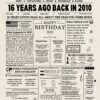 16th Birthday Newspaper Download USA
